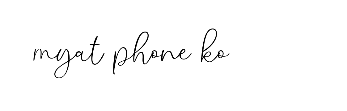 Signature of myat-phone-ko