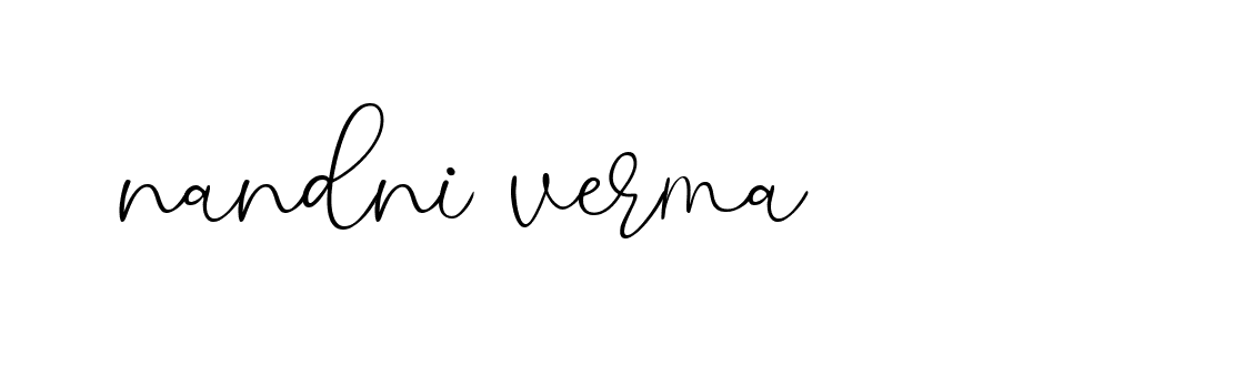 Signature of nandni-verma