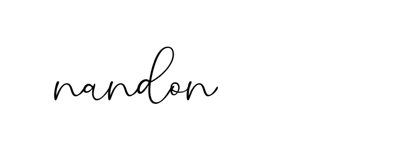 Signature of nandon