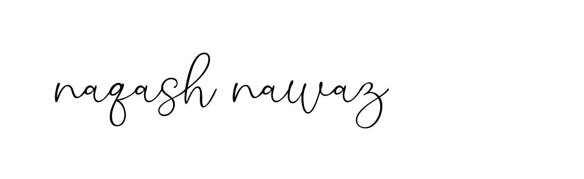 Signature of naqash-nawaz