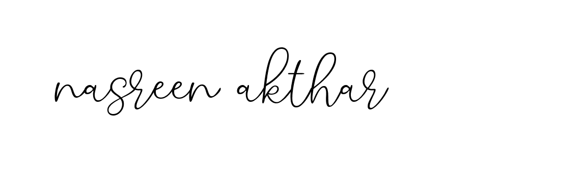 Signature of nasreen-akthar