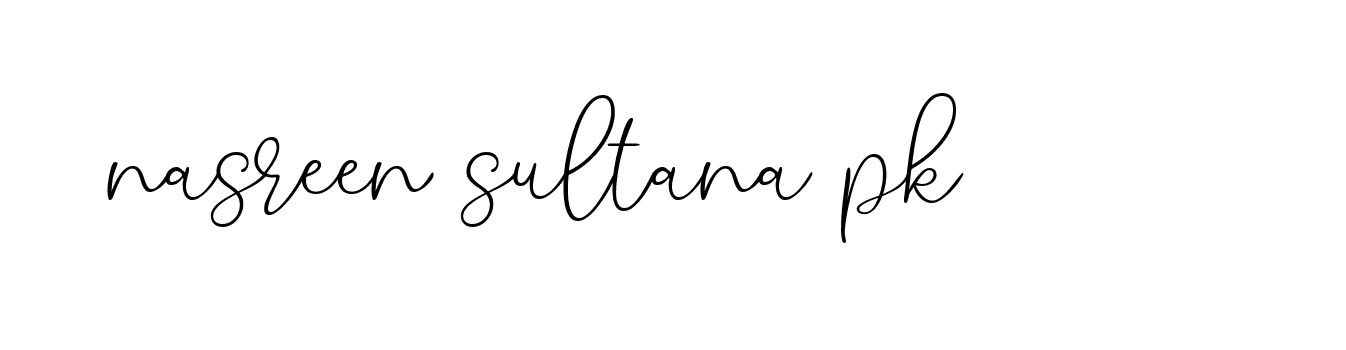 Signature of nasreen-sultana-pk