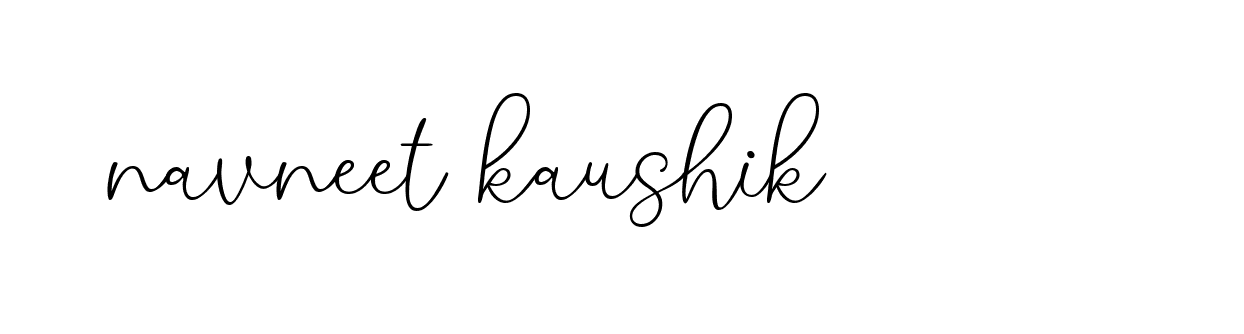 Signature of navneet-kaushik-