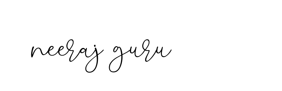 Signature of neeraj-guru