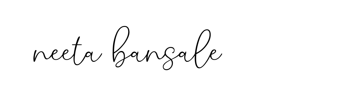 Signature of neeta-bansale