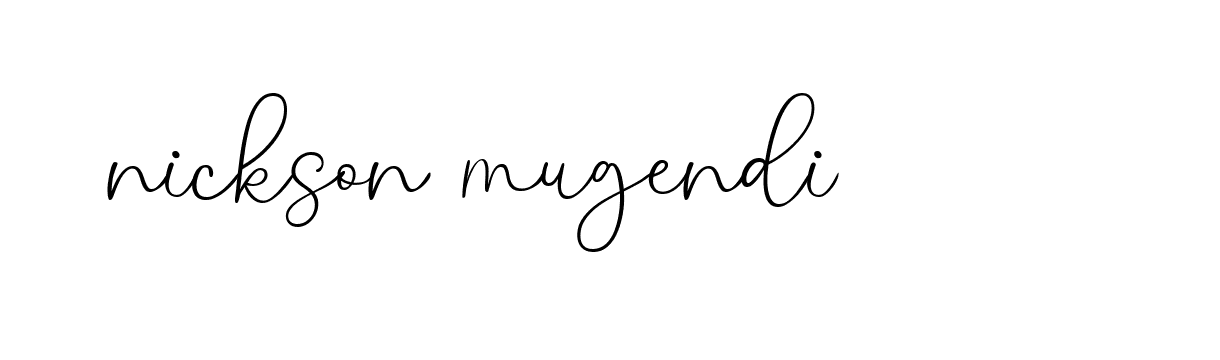 Signature of nickson-mugendi