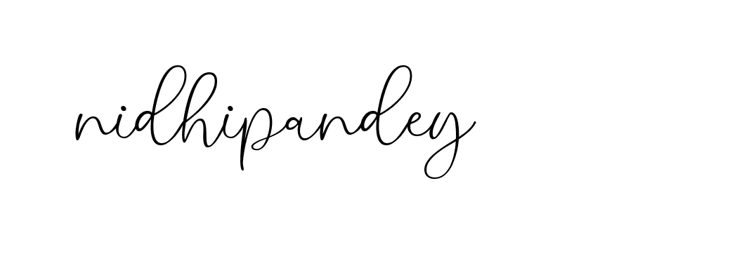 Signature of nidhipandey