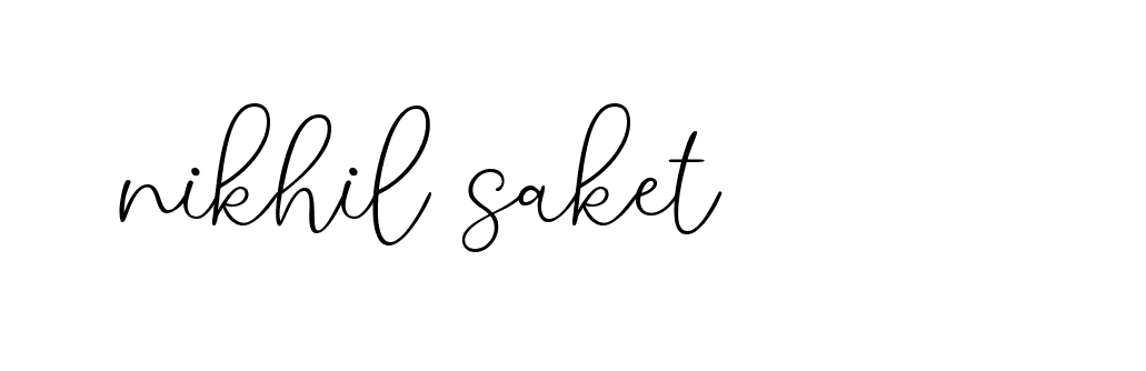 Signature of nikhil-saket