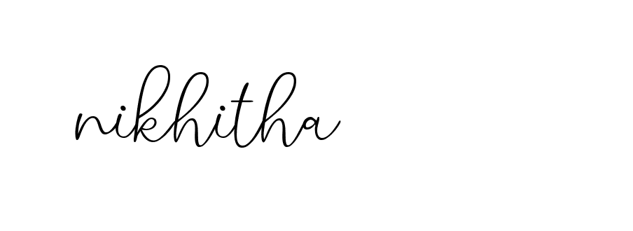 Signature of nikhitha-