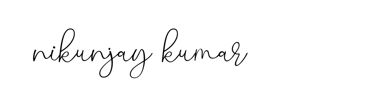 Signature of nikunjay-kumar