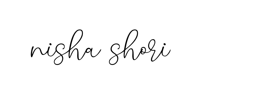 Signature of nisha-shori