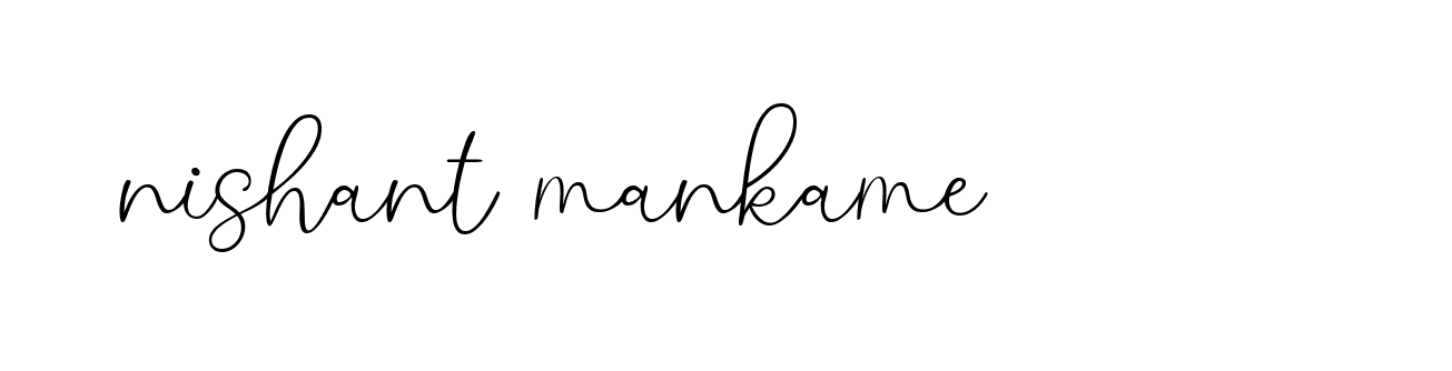 Signature of nishant-mankame-