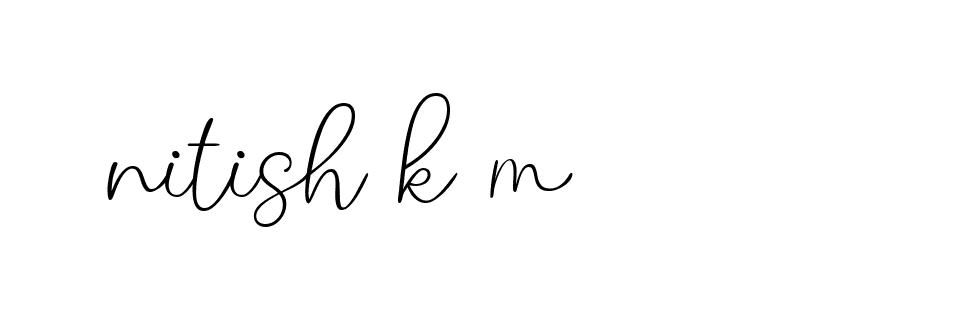 Signature of nitish-k-m