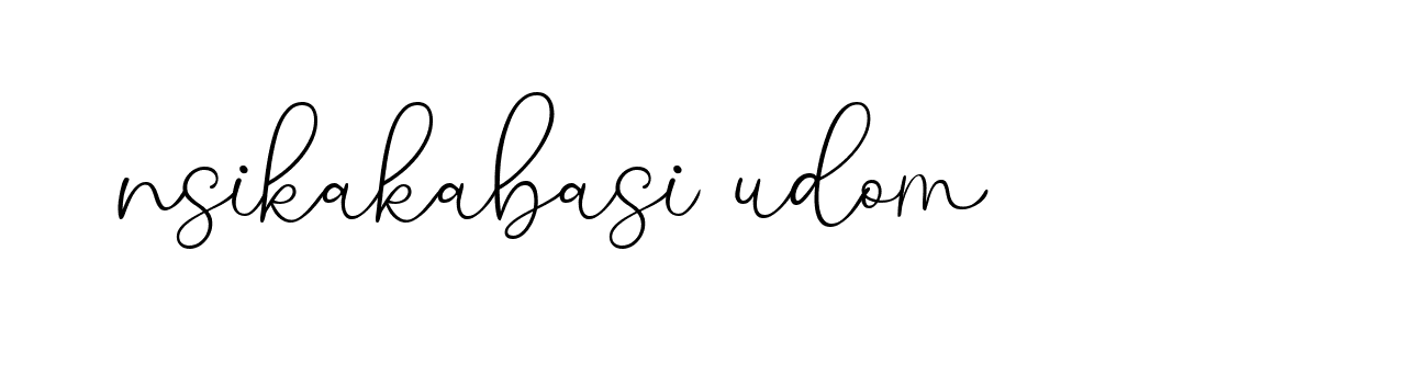 Signature of nsikakabasi-udom