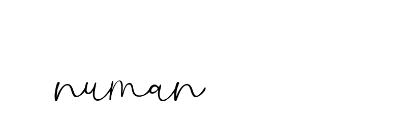 Signature of numan