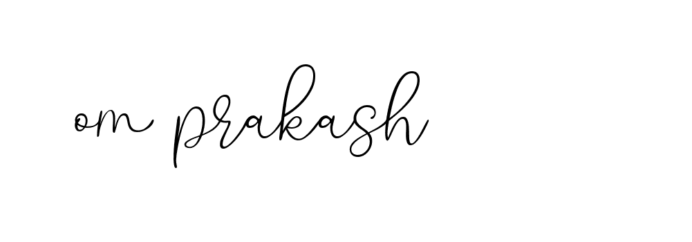 Signature of om-prakash