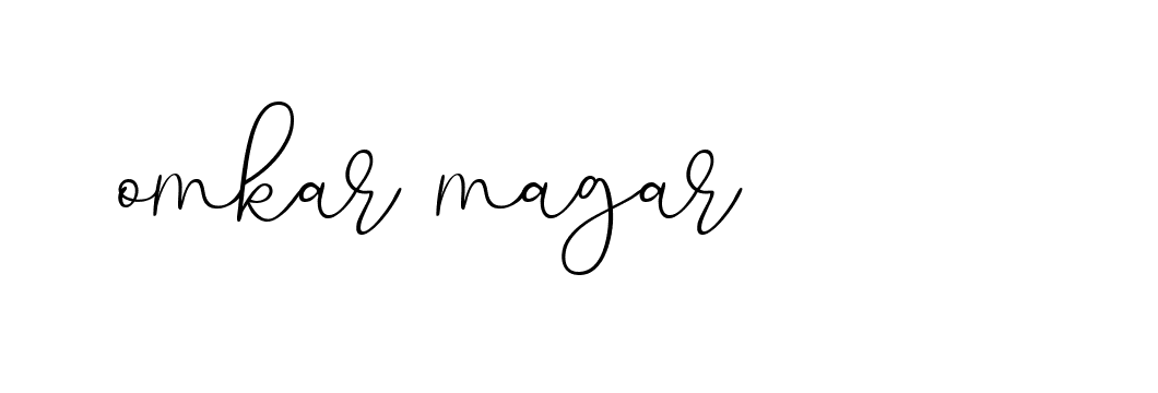 Signature of omkar-magar