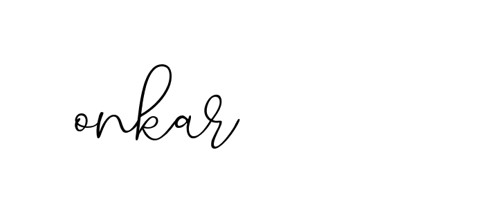 Signature of onkar