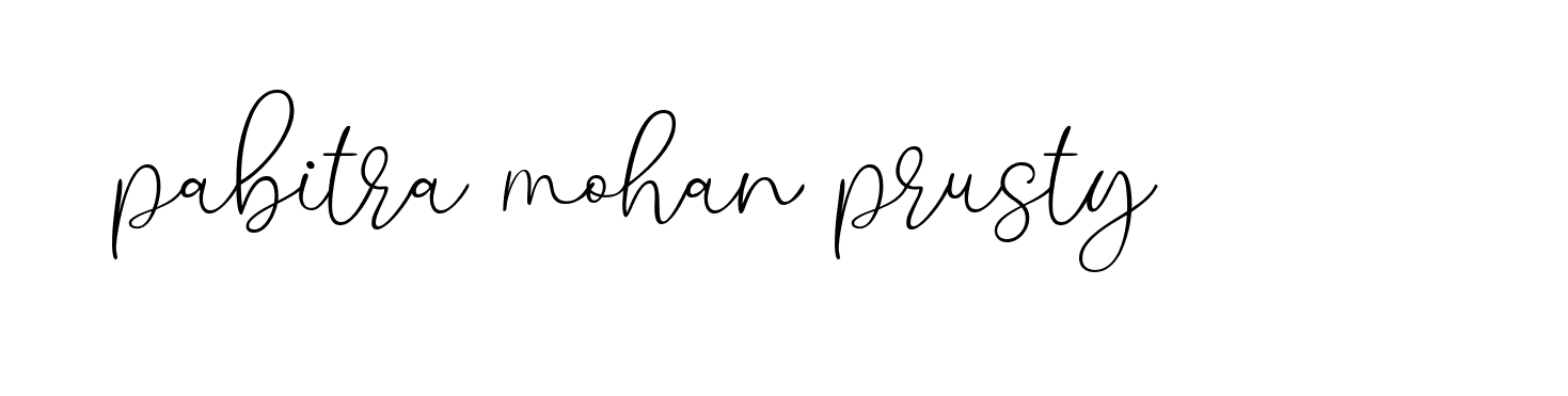 Signature of pabitra-mohan-prusty