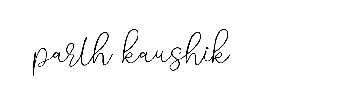 Signature of parth-kaushik-