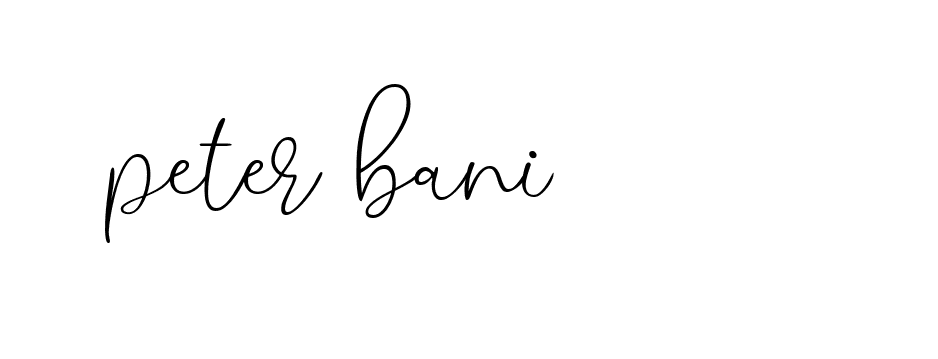 Signature of peter-bani