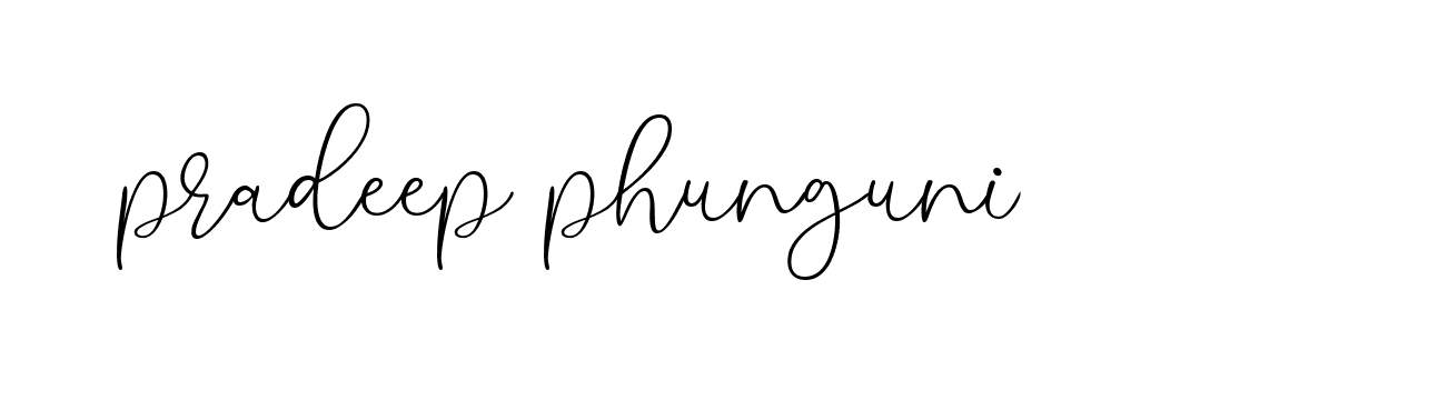 Signature of pradeep-phunguni