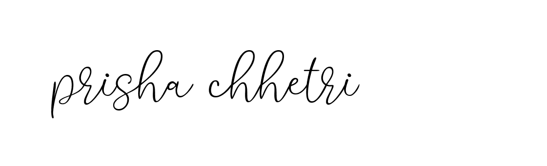 Signature of prisha-chhetri