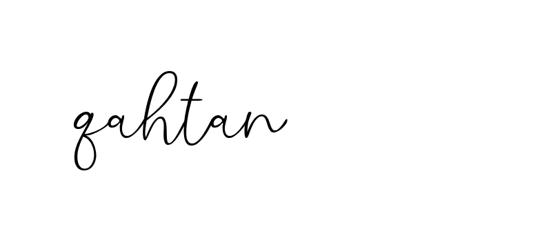 Signature of qahtan