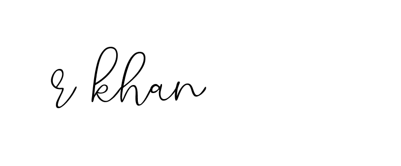 Signature of r-khan