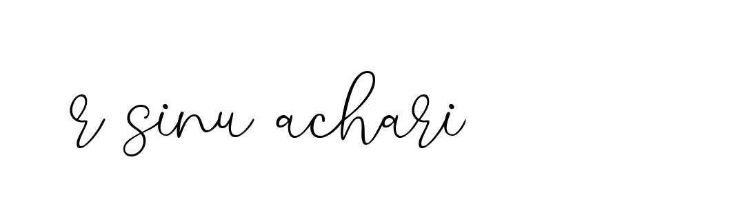 Signature of r-sinu-achari