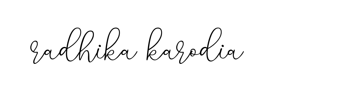 Signature of radhika-karodia