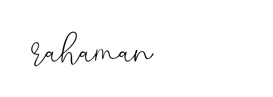 Signature of rahaman