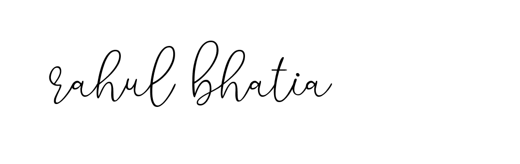 Signature of rahul-bhatia