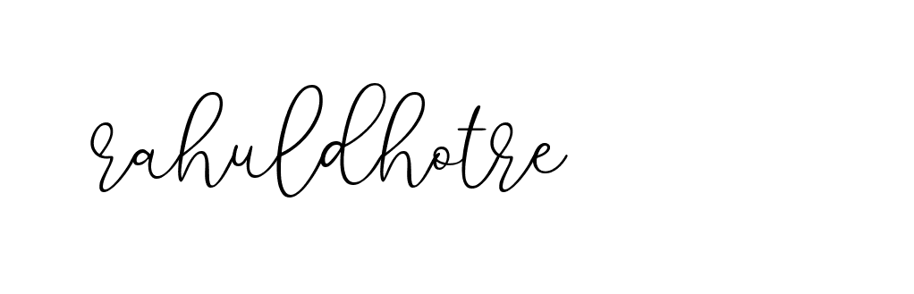 Signature of rahuldhotre