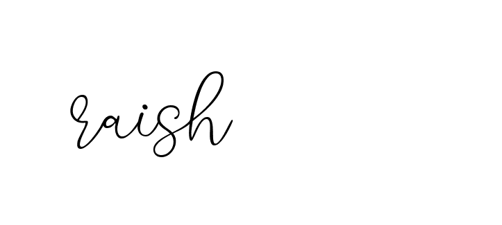 Signature of raish