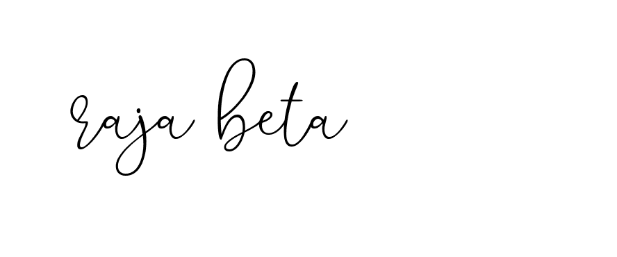 Signature of raja-beta