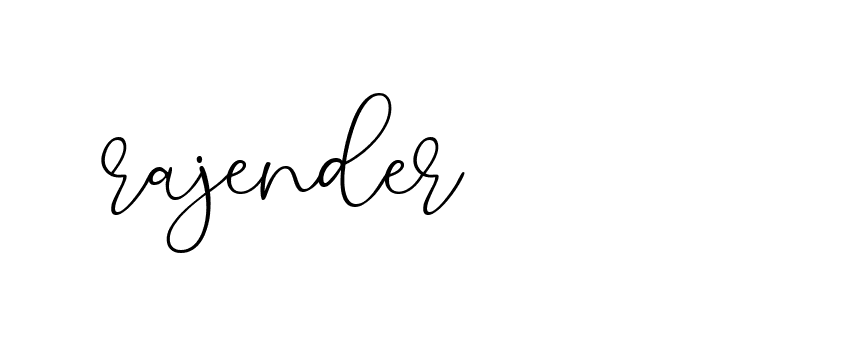 Signature of rajender