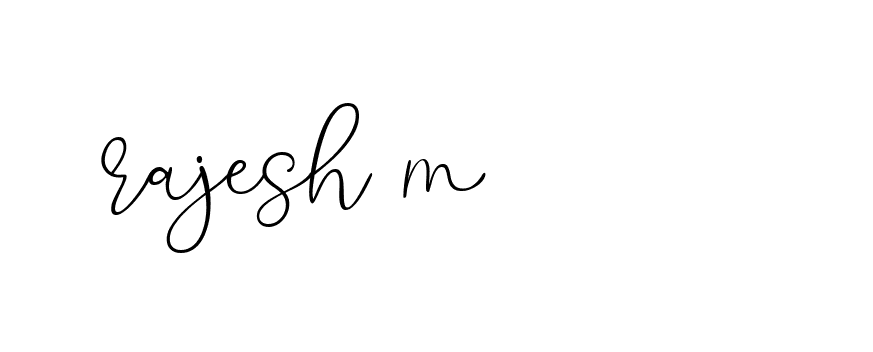 Signature of rajesh-m