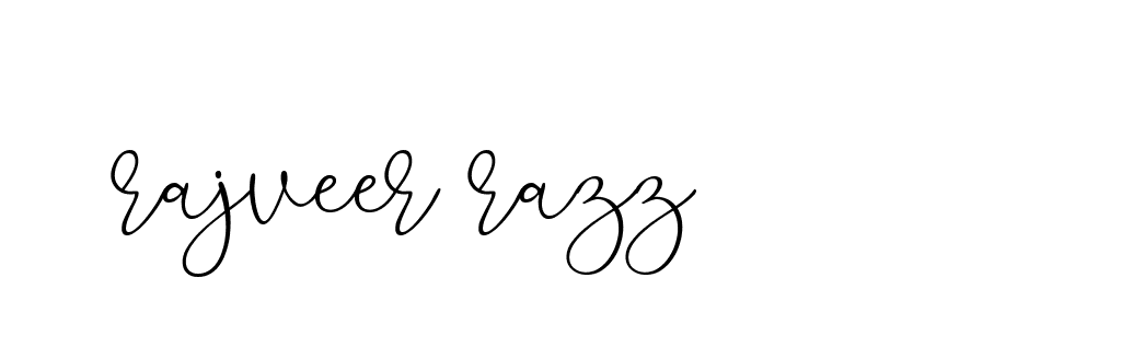 Signature of rajveer-razz