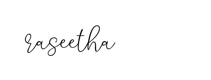 Signature of raseetha