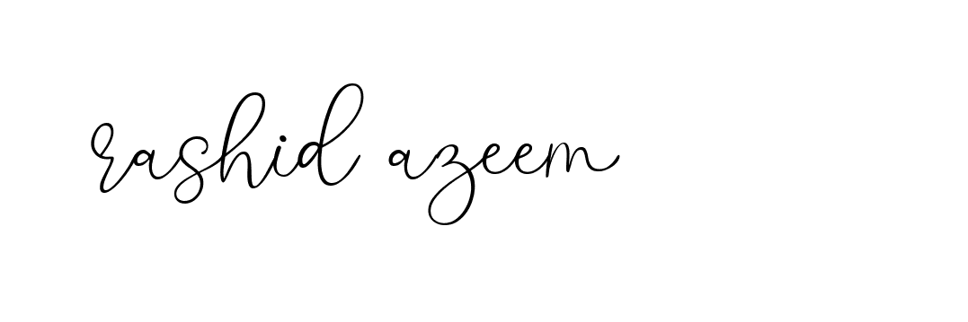 Signature of rashid-azeem