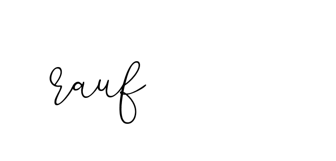 Signature of rauf