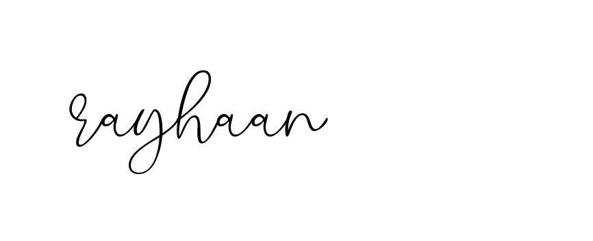 Signature of rayhaan