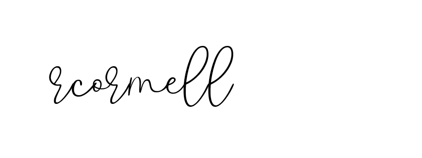 Signature of rcormell