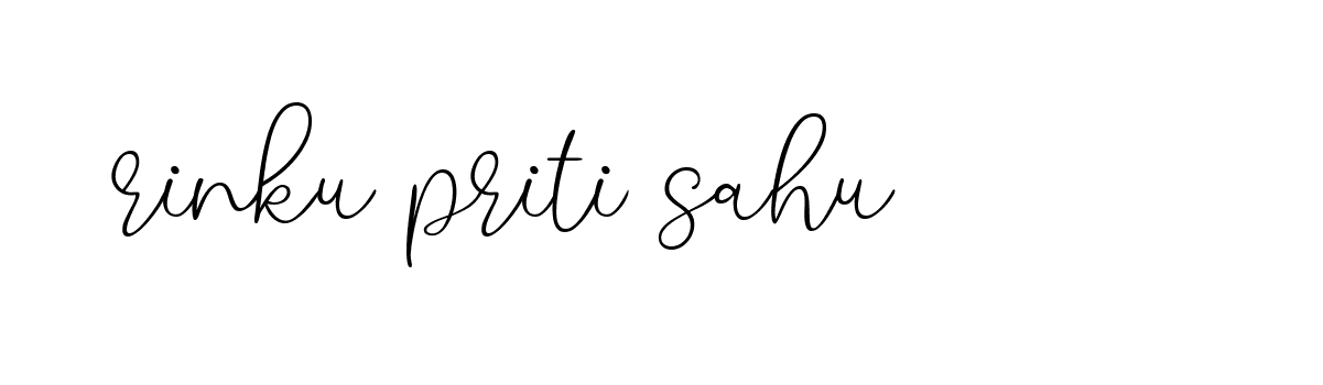 Signature of rinku-priti-sahu