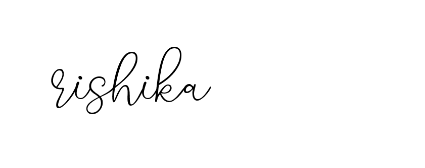 Signature of rishika-