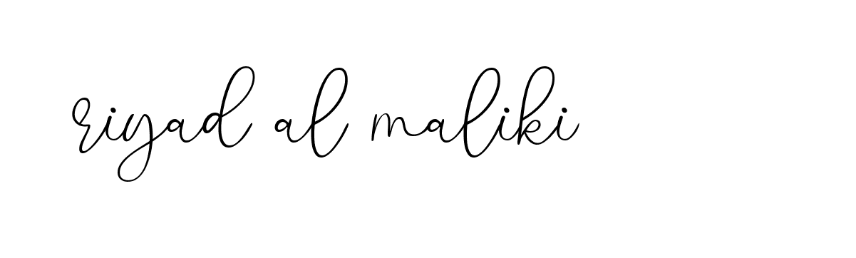 Signature of riyad-al-maliki