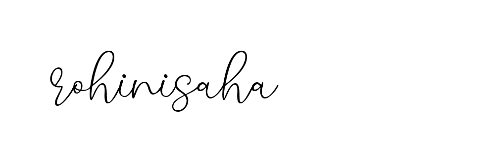 Signature of rohinisaha-