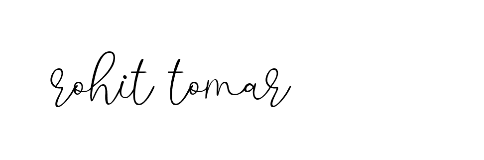 Signature of rohit-tomar