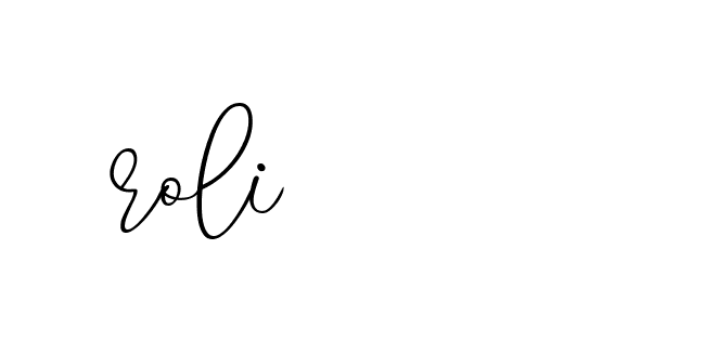 Signature of roli